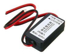 NY-12V DC Relä Kondensator Filter Likriktare för Bil Backkamera Svart