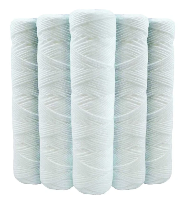 5-pack 9 3/4 inch Anti-Sediment Water Filter Cartridges - 20 Micron Compatible with 10 inch Filters