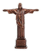 NY-Jesus Figur Skrivbordslegering Jesus Staty Kristen Jesus Skulptur Heminredning Mörk Röd