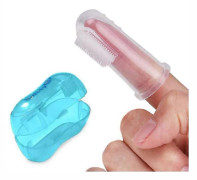Silikon Fingertandborste, Tungrengöring Barn Tandborste