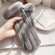 Modehandskar Höst Vinter Päls Varma Vantar Full Finger Fleece A2 A2