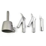 NY-4st Svetsmunstycken för Vinyl PVC Plast Varmluft 8mm Svetstips Hastighet Svetsmunstycken Brännare PVC PE[D] Silver