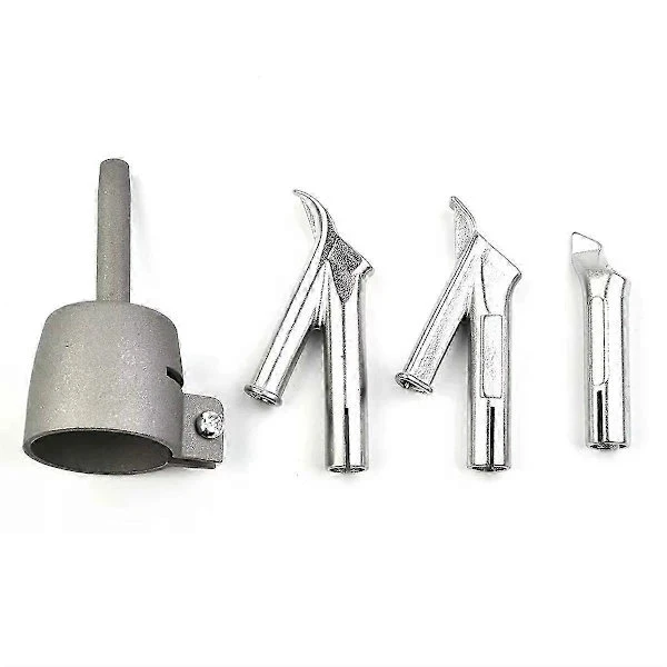 NY-4st Svetsmunstycken för Vinyl PVC Plast Varmluft 8mm Svetstips Hastighet Svetsmunstycken Brännare PVC PE[D] Silver