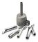 NY-4st Svetsmunstycken för Vinyl PVC Plast Varmluft 8mm Svetstips Hastighet Svetsmunstycken Brännare PVC PE[D] Silver