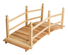 Trädgårdsbro Cantara, av trä 137x58x58 - brun
