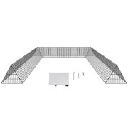 Tunnel för Kycklingar - DUOKU - Modell TT-MCT004 - Hållbar PVC - 600x400 cm - Utomhus svart