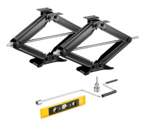 Cric Losange-Duoku-Kapacitet 4082 kg-Liftområde 103-595 mm-Cric Sax 2PCs-Nivelleringsstabilisator