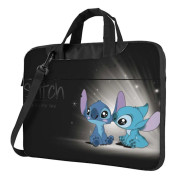 Stitch Laptopväska Datorfodral Notebook Portfölj Messenger Bag med Justerbar Axelrem 14 Tumdheudhiu1350 (FMY) M