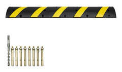 Kabelskyddsramp - DUOKU - RS1830A-2 - 2 Kanaler - Kapacitet 10 000 kg - Svart och Gul