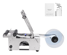 Halvcirkelformad Semi-automatisk Etikettmaskin-Duoku-20 till 50 bitar/min-Elektrisk Etikettmaskin för Flaskor från 0,79 till 4,72 Tum
