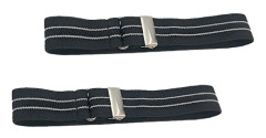 Elastic Sleeve Holders - Adjustable Armbands for Men and Women Black Black