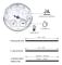 Analog Väderstation Inomhus Utomhus med Barometer Termometer Hygrometer Silver 128mm