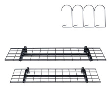 Förvaringshyllor för Garage-Duoku-4 x 1 ft-Pack med 2 Robust Väggmonterade Garagehyllor-Samlad Lastkapacitet på 400 lb