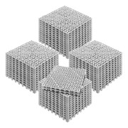 Clip-on Kakel-Duoku- 50 Bit- Fogning av 12 x 12 Tum- Mjuk PVC- Halkfri med Dräneringshål