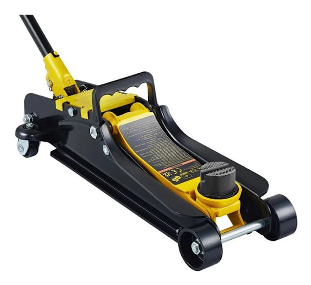 Cric de Sol med Låg Profil-Duoku-2,5 Ton-Med Enkelt Kolvlyftsystem-Heband 85 mm till 380 mm