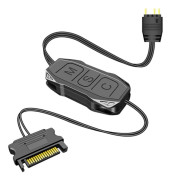 5V 3PIN ARGB Kontroller SATA Strömförsörjning för 5V ARGB Fläktlösa Moderkort eller DIY ARGB, etc.