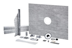 Duschkantset - DUOKU - JQ-4860P - 1524x1219 mm - Central PVC-fläns 50,8 mm - Vattentät membran