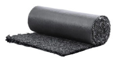Gummimull - DUOKU - Återvunnen Matta 96 x 22 tum - Svart - Landskapsdesign - 0,7 tum tjock