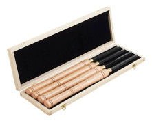 Set med 4 snickartools för träslöjd - Duoku - Inklusive trämejslar med rundade karbidspetzlar