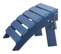 Fällbar Fotpall - DUOKU - Adirondack - Väderbeständig - HDPE - 1 Sits blå
