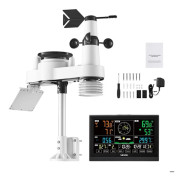 Väderstation - DUOKU - YT60309 - 7 i 1 - VA-skärm 7,5 tum - Solenergi