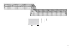 Tunnel för höns - DUOKU - TT-MCT003 - Portabel - Stål Q195 - 729x200x61,5 cm