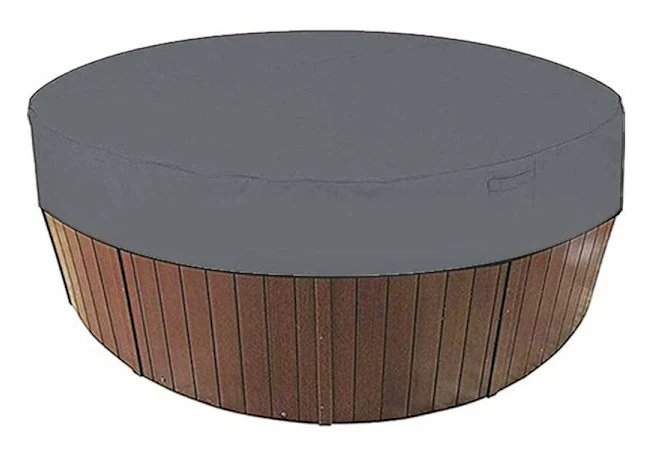 Runt poolskydd pool solskydd 100 UV-resistent spa-skyddsöverdrag 190T för utomhus spa badkar 190 30cm - MODOU