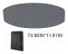 Runt poolskydd pool solskydd 100 UV-resistent spa-skyddsöverdrag 190T för utomhus spa badkar 190 30cm - MODOU