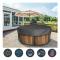 Runt poolskydd pool solskydd 100 UV-resistent spa-skyddsöverdrag 190T för utomhus spa badkar 190 30cm - MODOU