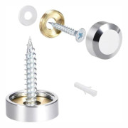 8 Stycken Spegelskruvar Dekorativ Kåpa 18MM 18mm 16mm