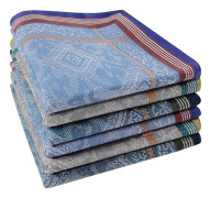 Herr bomullsnäsdukar, kostymficksnäsdukar, 6-pack 43 cm x 43 cm_qq