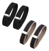 Skjortarmband, Justerbara Skjortärmshållare, Elastiskt Justerbart Armband, Halkfria Armband, Elastiska Metallarmband Skjortärmshållare