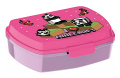 Matlåda Lunchbox Minecraft Rosa