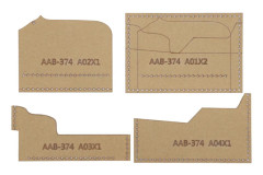 4st Akryl Mall Kortfodral DIY Tecknad Isbjörn Läder Mönster Plånbok Form Gjutverktyg