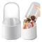 Rotatable Makeup Brush Holder with Lid – Cosmetic Organizer