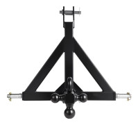 Trepunktskoppling med 5 cm-mottagare - Duoku - Snabbfästning tre punkter - 3 dragbollar, robust dragkroksadapter