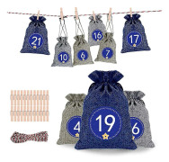 Adventskalender 2021, Jul Adventskalendrar 24 st, Jul Nedräkning Tom Adventskalender T
