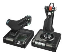  Logitech  Pro Flight X52 Joystick + Combat Rudder Pedals