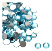 400 glasstrass halvpärlor 3,9 mm aqua