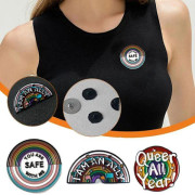 Du är säker med mig Emaljnålar, Regnbåge Slagnålar Pride Pins L D-209 one-size