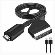 HDMI till scart-kabel 1 meter lång direktanslutning Smidig konvertering Fk