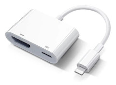 Apple Lightning Digital AV-adapter, Apple MFi-certifierad Lightning till HDMI-adapter, HDMI-kabelanslutning 1080p, synkronisera skärm till