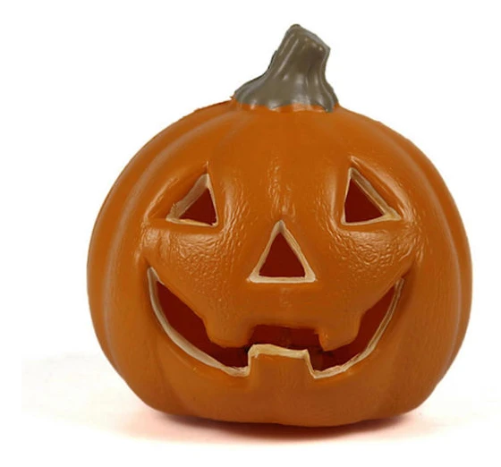 Halloween Pumpalykta Dekoration Batteridriven Ihålig Plast Pumpalampa Ornament för Utomhus Inomhus Dekor Qinghai Orange_tfrf Orange