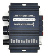 Mini Stereo Förstärkare Dc12v Dubbelkanal Hi-fi Ljudspelare Stöder Mobiltelefon Dvd-ingång För Mot