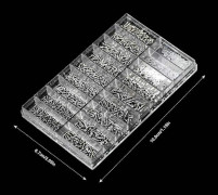 Glasögon Reparationsverktyg Kit 1000st Glasögonskruvar och Muttrar Sortiment med Mini Skruvmejsel och Pincett