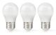 LED-lampa E27 | G45 | 4.9 W | 470 lm | 2700 K | Varm Vit | Matt | 3 st.