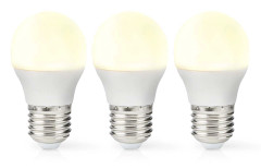 LED-lampa E27 | G45 | 4.9 W | 470 lm | 2700 K | Varm Vit | Matt | 3 st.