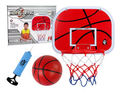 Basketset med ryggbräda, båge och boll
