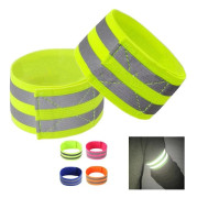 Reflexband Armbälte LED reflexljus Arm Armband Stra Gul one size Yellow
