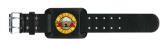 Guns N' Roses Leather Wrist Strap: Bullet Logo